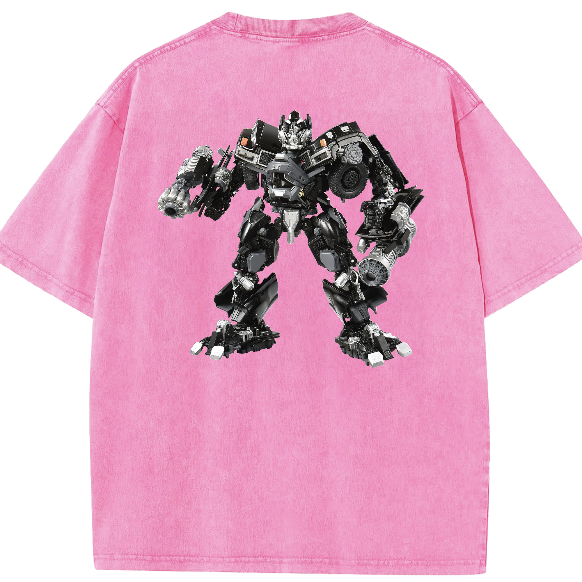 （画像用） Transformers トランスフォーマー 綿100% ヴィンテージ風 半袖Tシャツ（背面プリント）